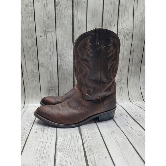Double H Robert Men’s 15 D AG7 Western Cowboy Work Brown Leather Boots 3282 main image 13
